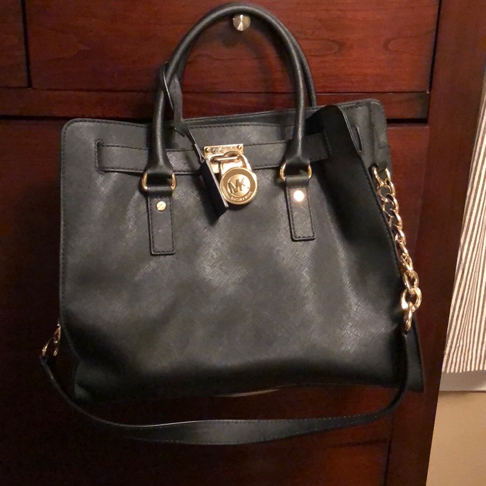 Black and Gold Michael Kors Bag